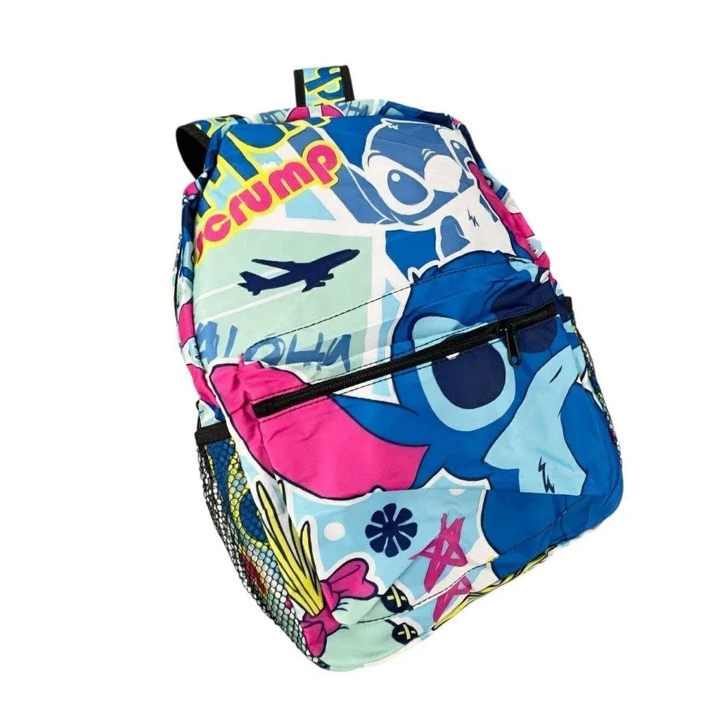 Disney Lilo & Stitch Backpack Crump Aloha‎ School Travel Lightweight NEW